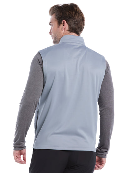 Mens Quilted Puffer Full Zip Golf Vest