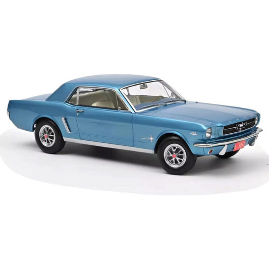 1965 Ford Mustang Hardtop Coupe - Turquoise metallic 1:18 Scale Diecast Model Car by Norev