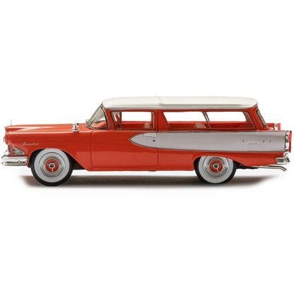 1958 Edsel Roundup 2-Door Station Wagon - Red 1:43 Scale Cast Resin Model Car by Esval Models
