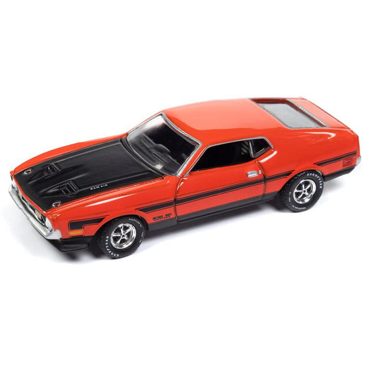 1971 Ford Mustang Boss 351 - Calypso Coral 1:64 Scale 1:64 Scale Diecast Model Car by Auto World