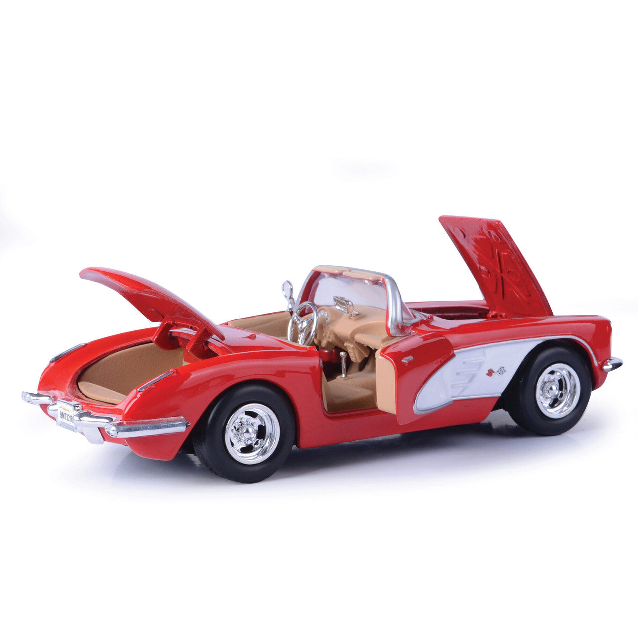 1959 Corvette - Red 1:24 Scale Diecast Model Car by Motormax