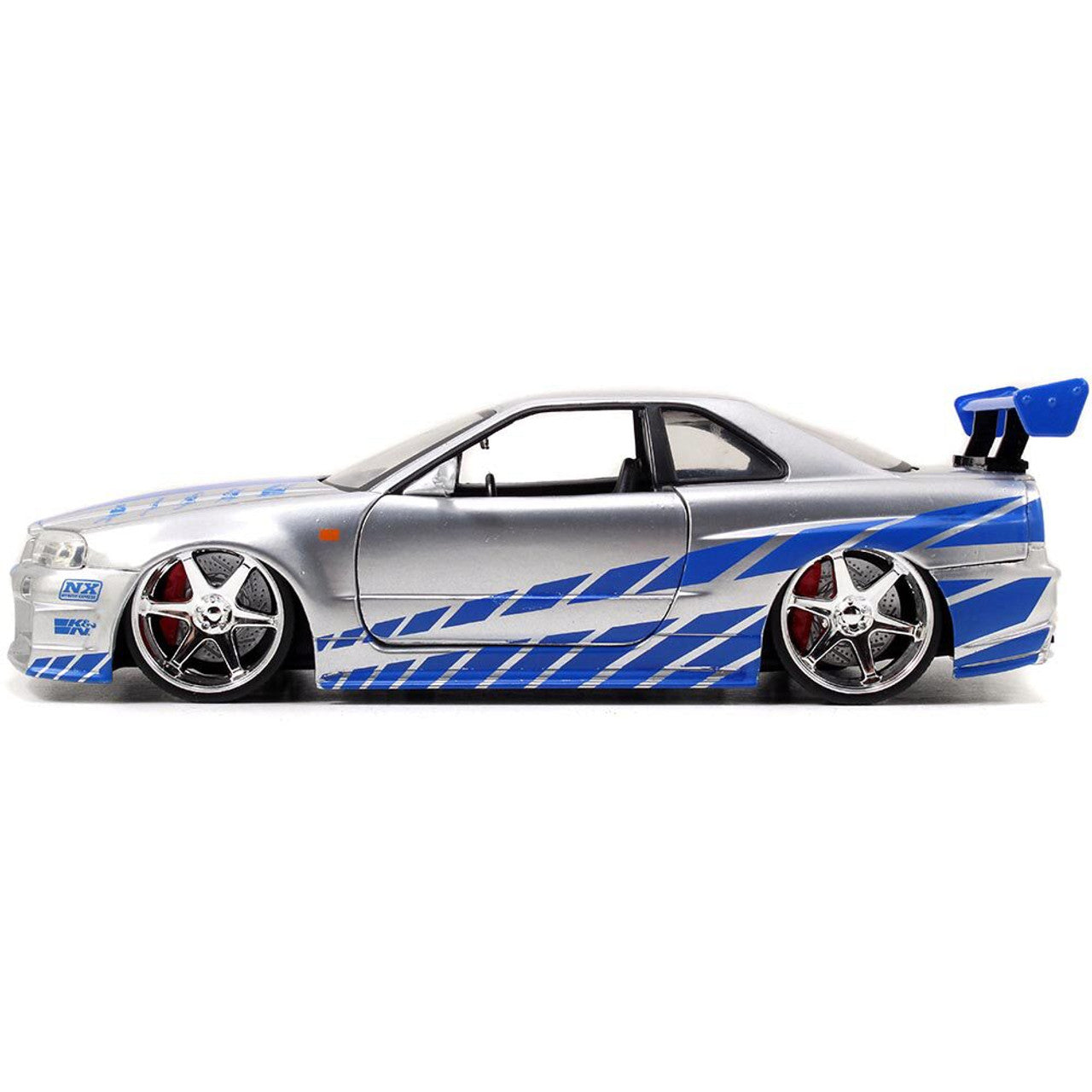 Fast & Furious Brian's Nissan Skyline GT-R (R34) 1:24 Scale Diecast Model Car by Jada Toys