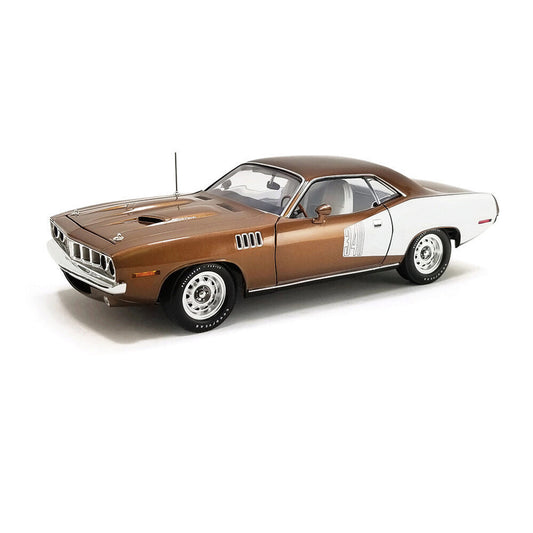 1971 Plymouth Cuda - Tahitian Walnut Metallic 1:18 Scale Diecast Model Car by Acme