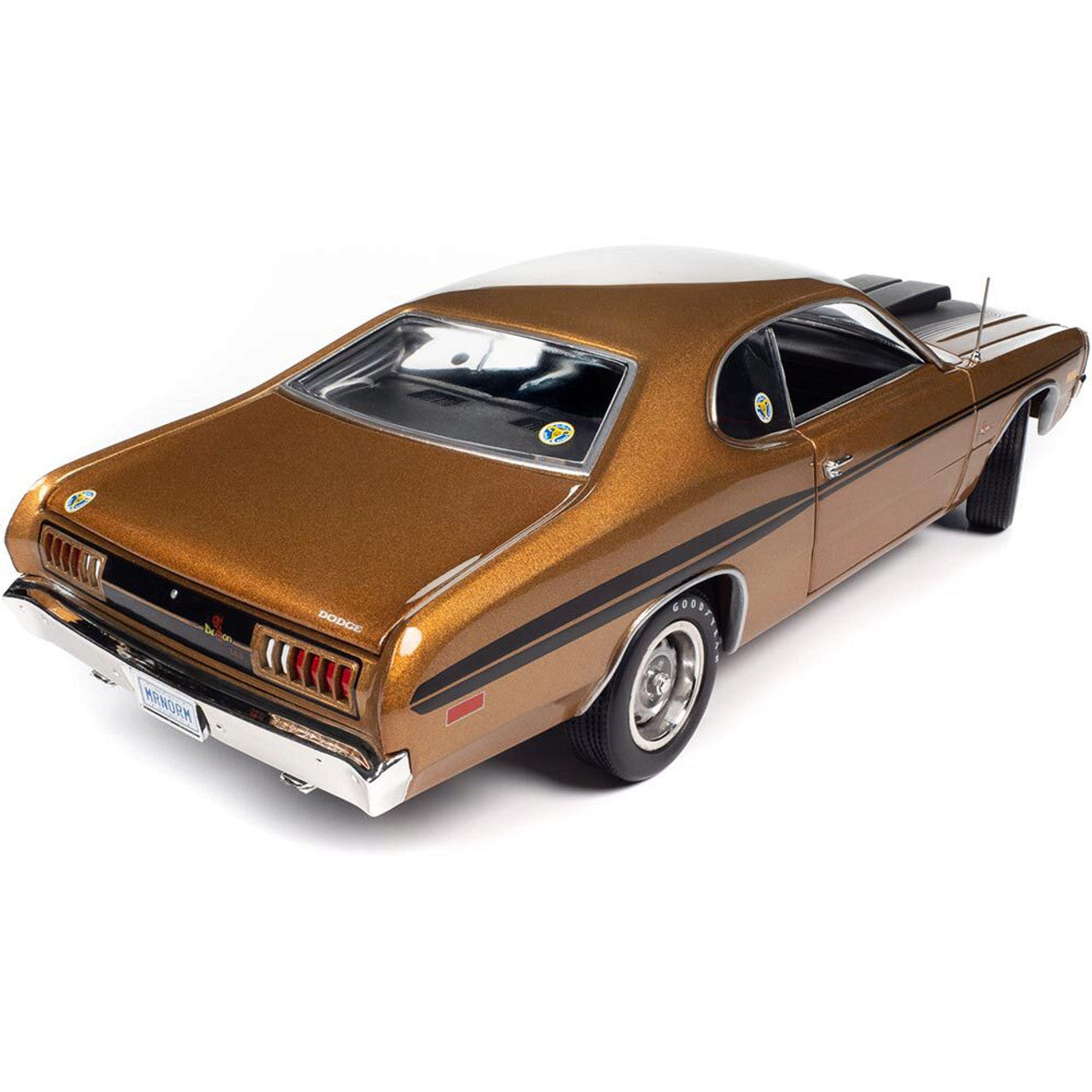 1972 Dodge Demon GSS (Mr. Norms) - GY8 Gold Metallic 1:18 Scale Diecast Model Car by American Muscle - Ertl