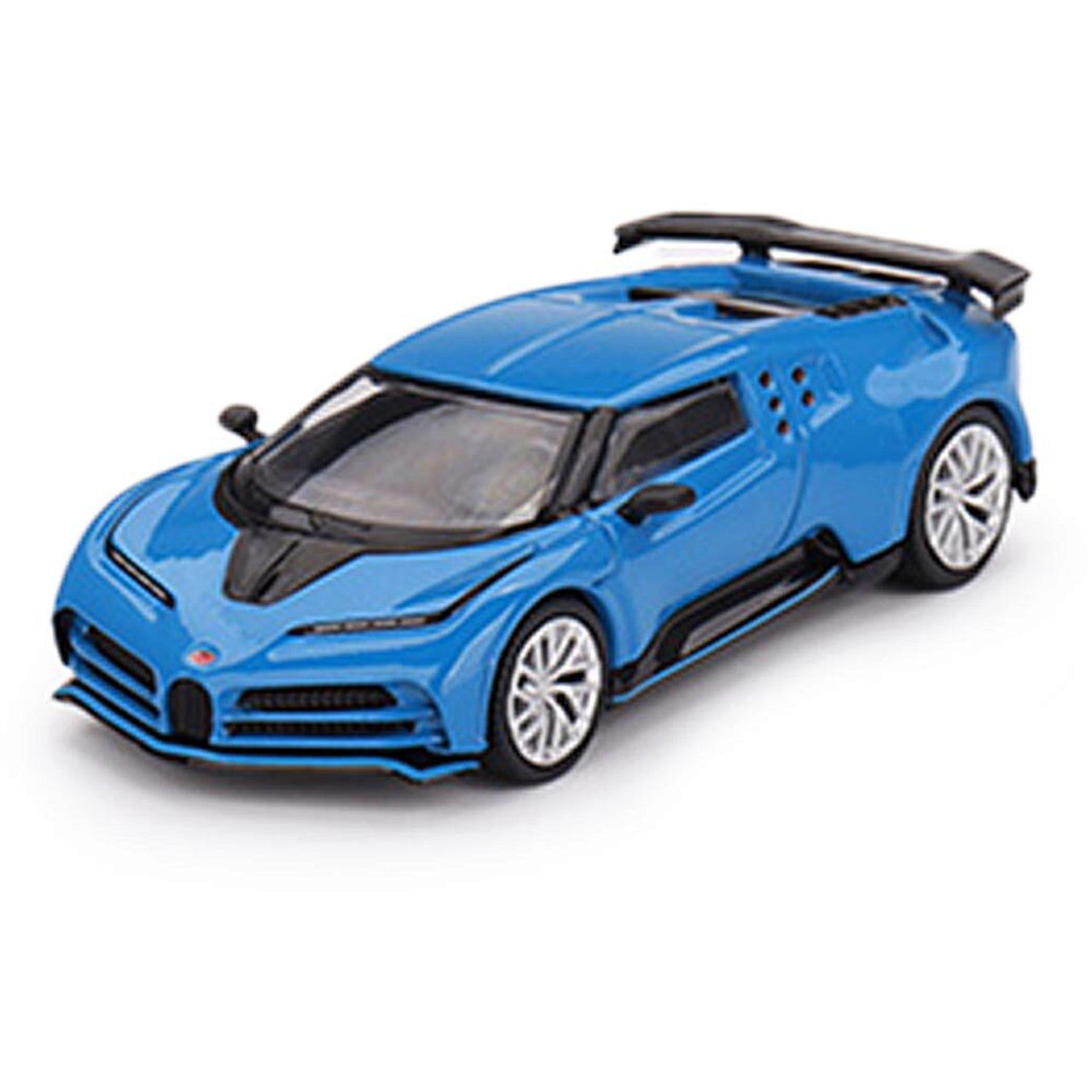 Bugatti Centodieci - Blu Bugatti - LHD - MiJo Exclusives 1:64 Scale Diecast Model Car by Mini GT