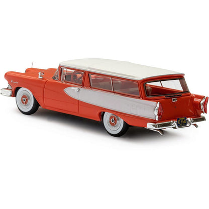 1958 Edsel Roundup 2-Door Station Wagon - Red 1:43 Scale Cast Resin Model Car by Esval Models