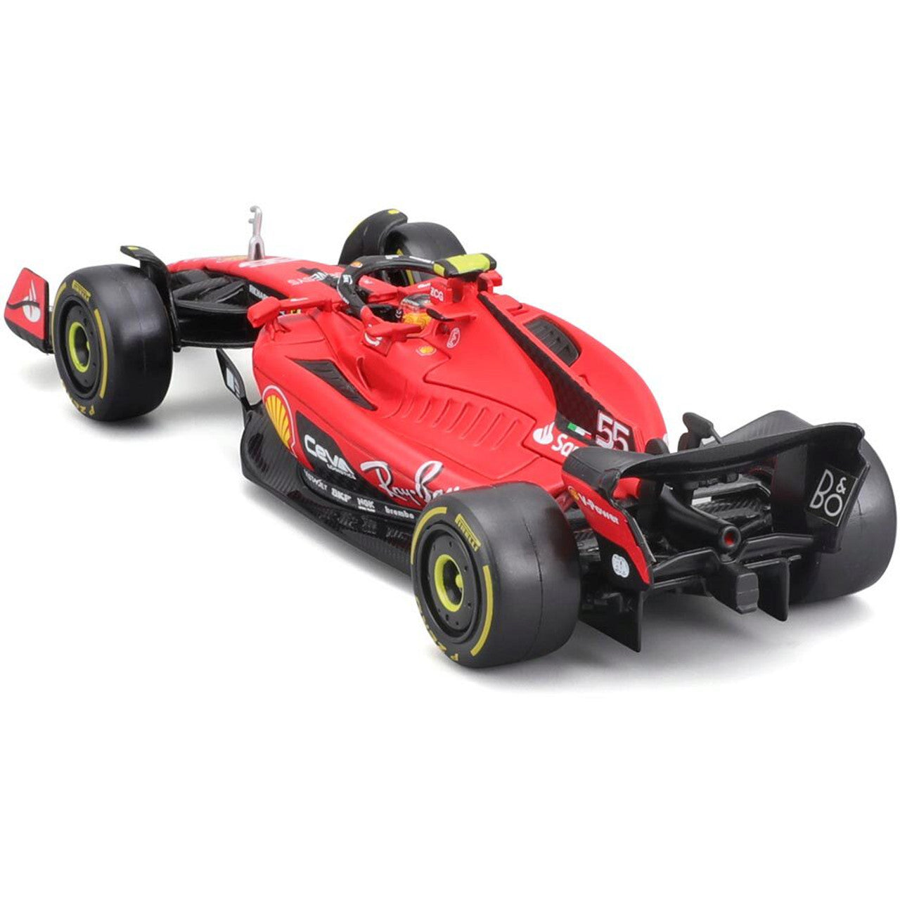 2023 SFR Ferrari Team Race Car w/driver - Sainz #55 1:43 Scale Diecast Model Car by Bburago
