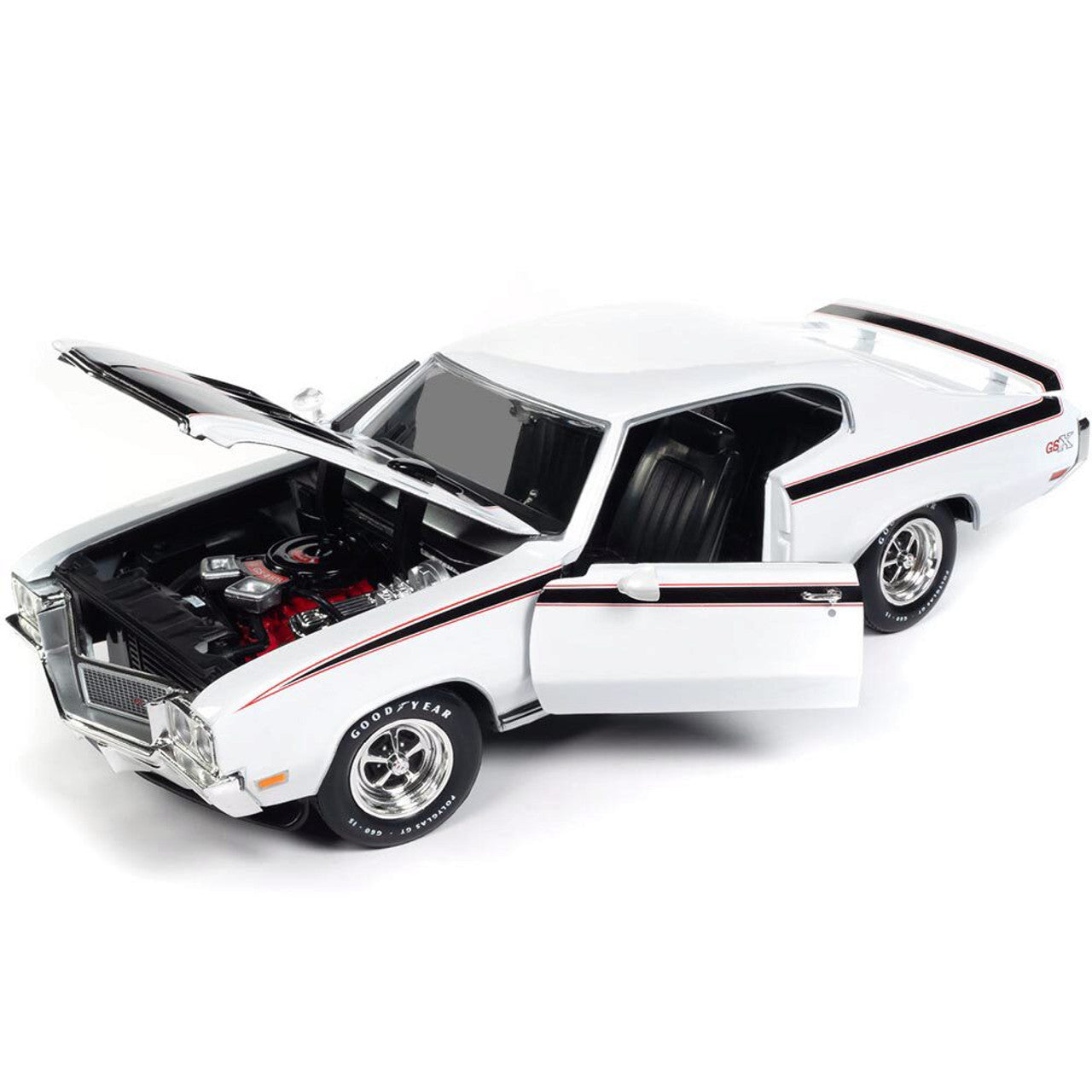 1970 Buick Hardtop GSX (MCACN) - Apollo White 1:18 Scale Diecast Model Car by American Muscle - Ertl