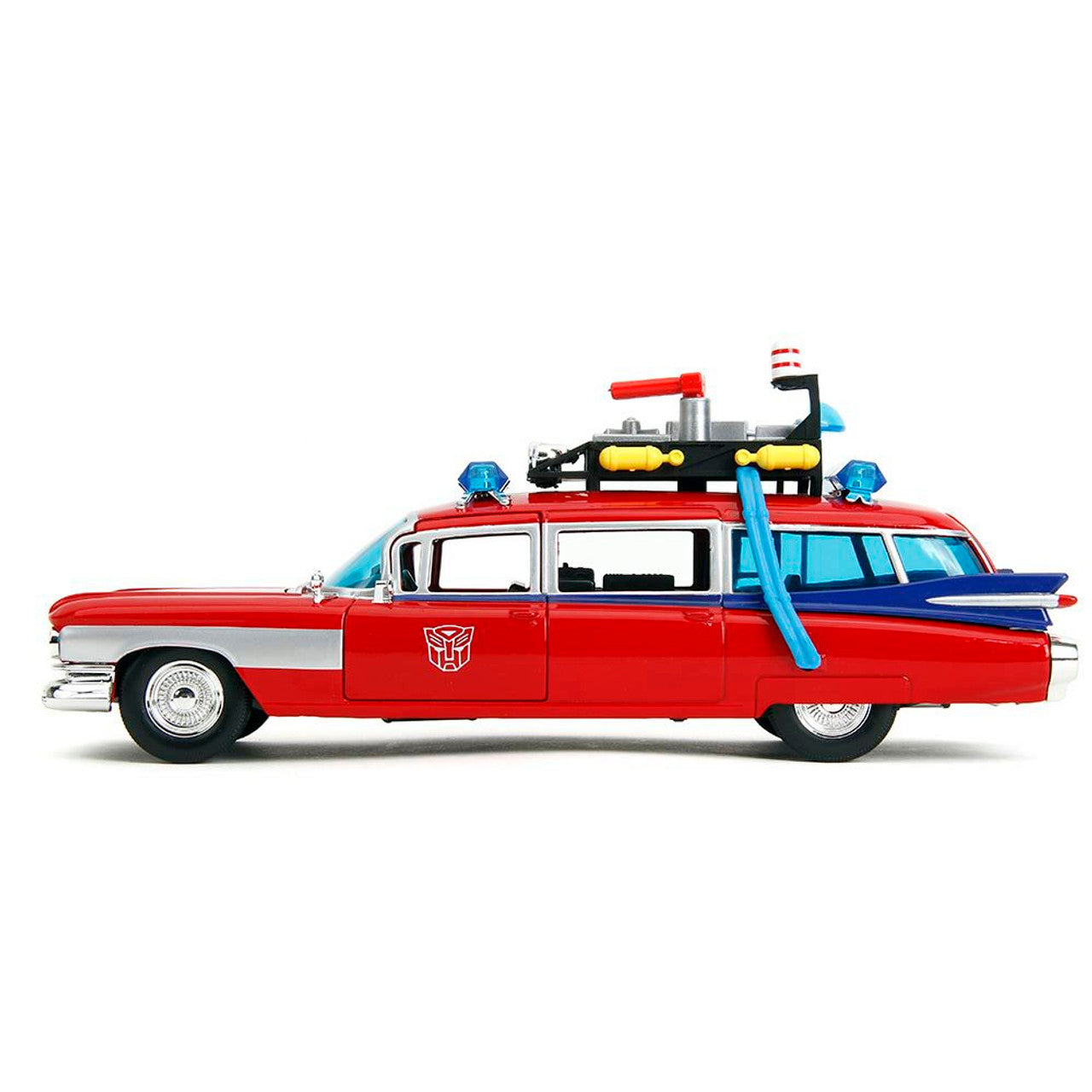 Ghostbusters ECTO-1 Optimus Prime Cadillac 1:24 Scale Diecast Model Car by Jada Toys