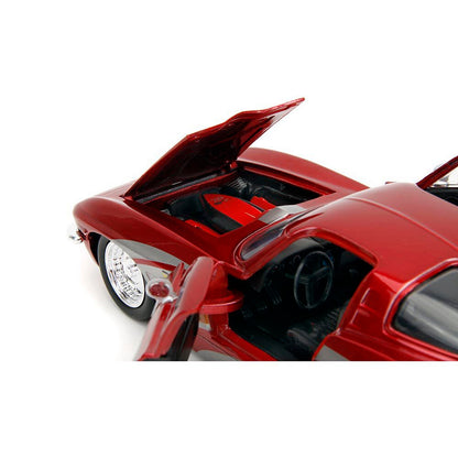1963 Corvette Split Window - Red Custom 1:24 Scale Diecast Model Car by Jada Toys