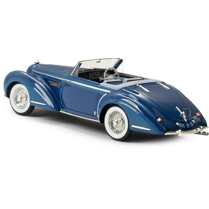 1947 Delahaye 135M Vedette cabriolet by Henri Chapron - Blue 1:43 Scale Cast Resin Model Car by Esval Models