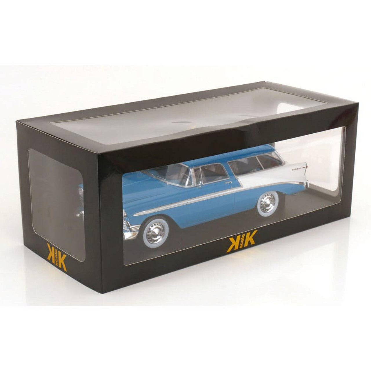 1956 Chevy Nomad - Blue 1:18 Scale Cast Resin Model Car by KK Scale Models