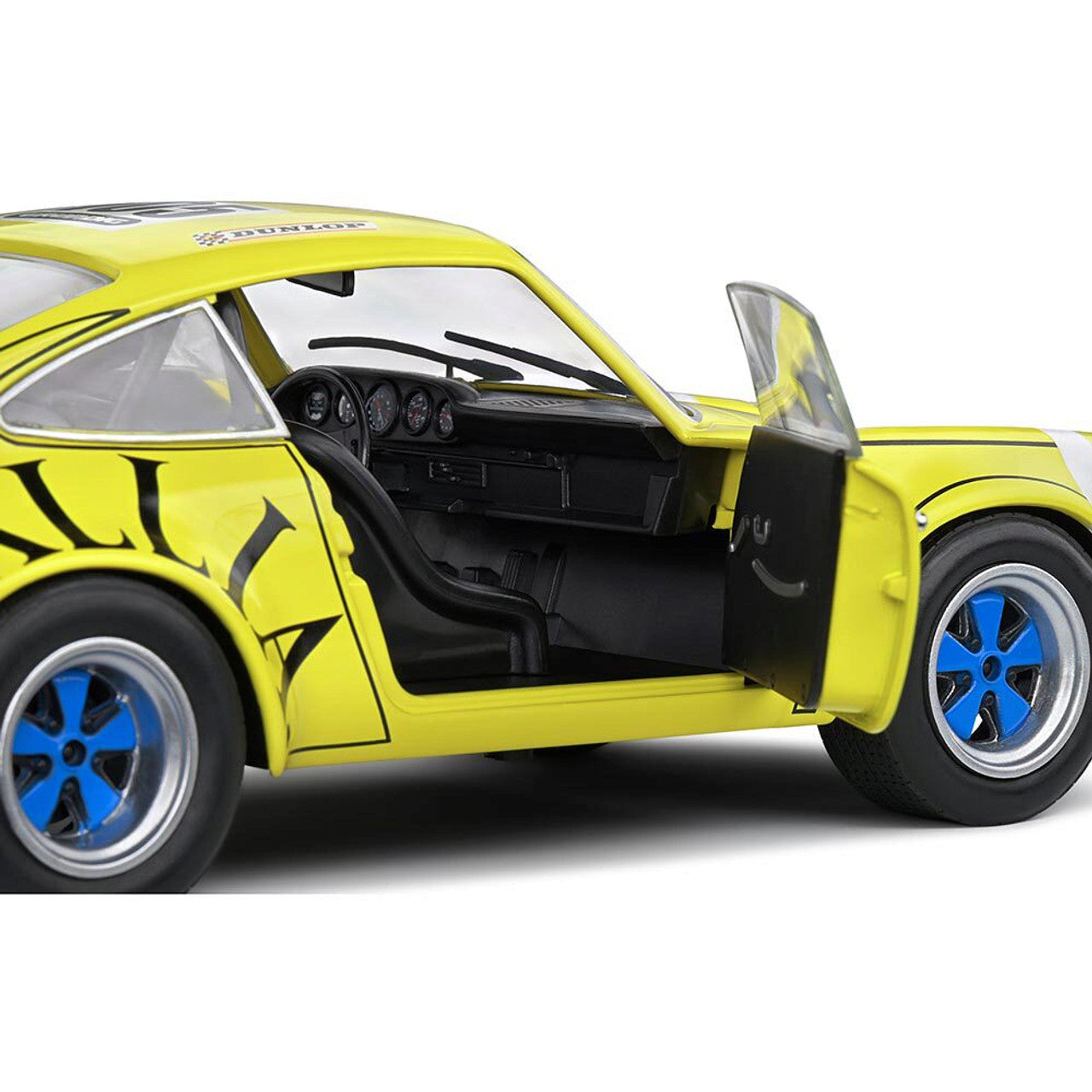 1973 Porsche 911 RSR Yellow Lafosse / Angoulet | Solido 1:18 Scale Diecast Model Car by Solido