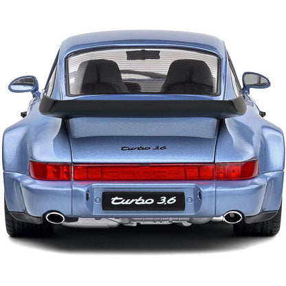 1990 Porsche 911 (964) Turbo - Blue 1:18 Scale Diecast Model Car by Solido