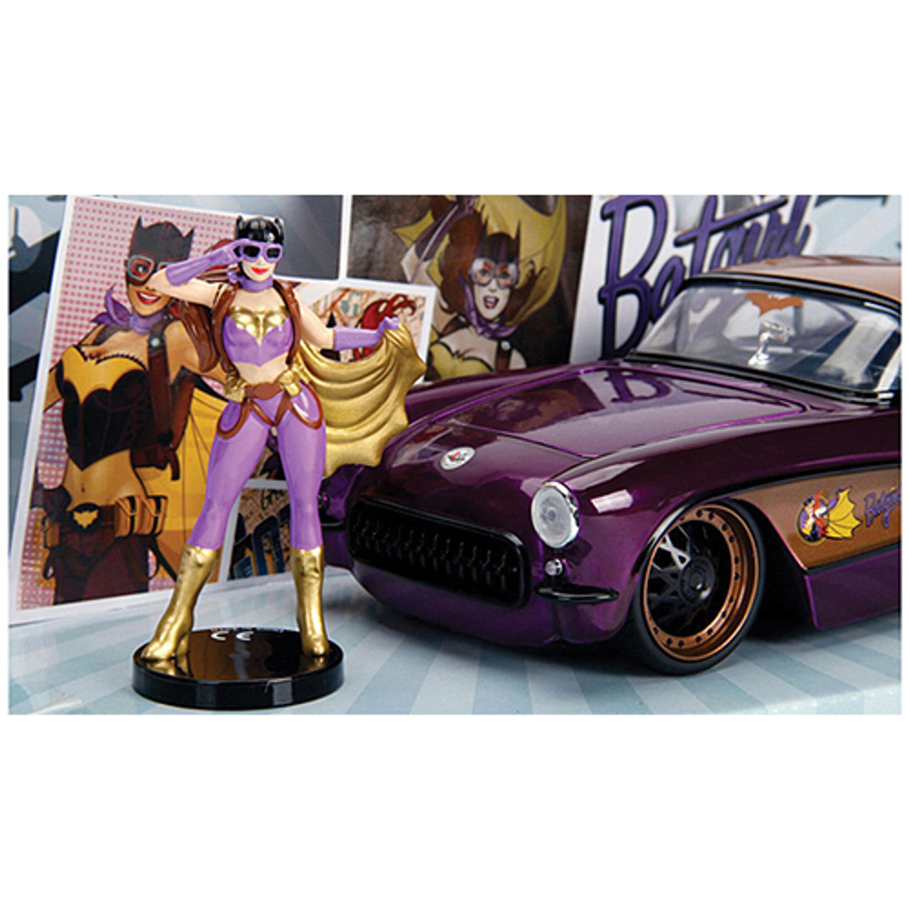Batgirl 1957 Corvette Bombshell 1:24 Scale Diecast Model by Jada Toys