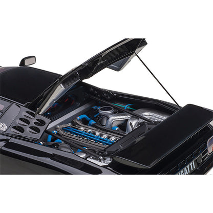 Bugatti EB110 SS - Nero Black 1:18 Scale Composite Diecast Model Car by AutoArt
