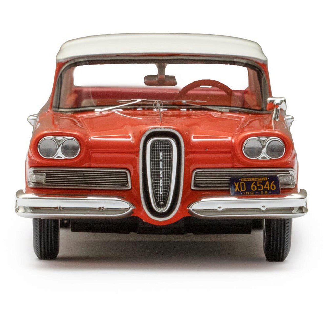 1958 Edsel Roundup 2-Door Station Wagon - Red 1:43 Scale Cast Resin Model Car by Esval Models