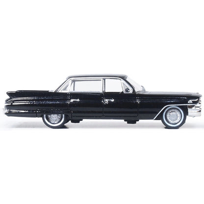 1961 Cadillac Sedan de Ville - Ebony 1:87 Scale Diecast Model Car by Oxford Diecast