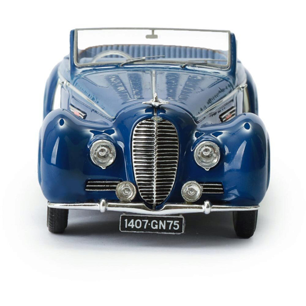 1947 Delahaye 135M Vedette cabriolet by Henri Chapron - Blue 1:43 Scale Cast Resin Model Car by Esval Models