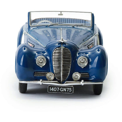 1947 Delahaye 135M Vedette cabriolet by Henri Chapron - Blue 1:43 Scale Cast Resin Model Car by Esval Models