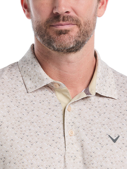 Mens Confetti Chevron All Over Polo