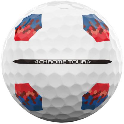 Chrome Tour TruTrack Golf Balls - White - 12 Pack