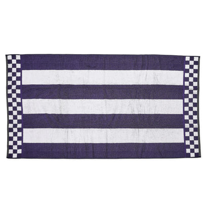 Plum Stripe Bath Towel