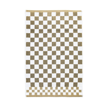 Mocha Check Hand Towel