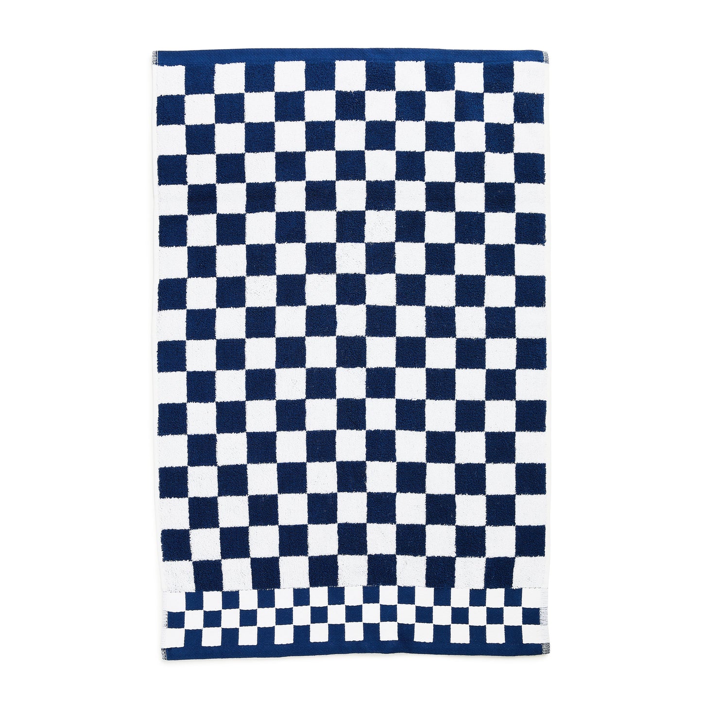 Navy Check Hand Towel