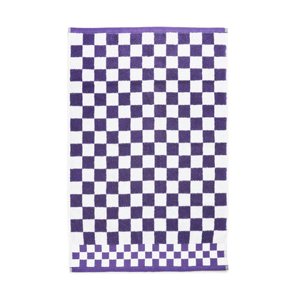 Plum Check Hand Towel
