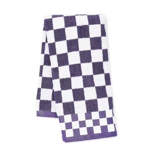 Plum Check Hand Towel