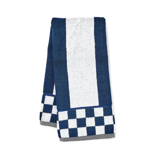 Navy Stripe Hand Towel