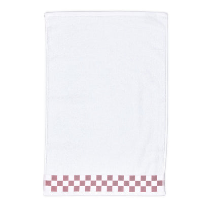 Hand Towel with Rose Check Border