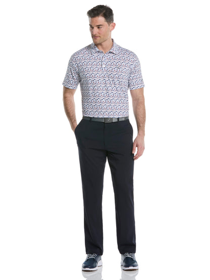 Mens Americana Print Polo