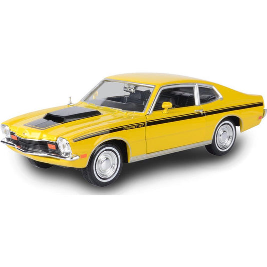 1971 Mercury Comet GT - Yellow 1:24 Scale Diecast Model Car by Motormax