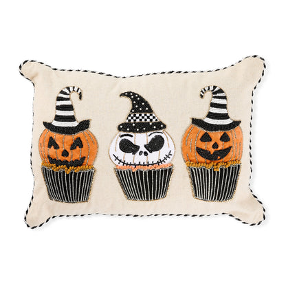 Jack O¡¯ Lantern Cupcake Lumbar Throw Pillow