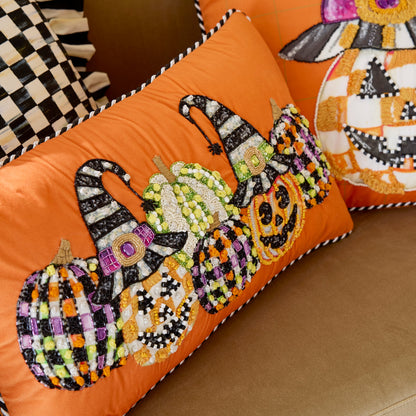 Jack O¡¯ Lantern in Hat Lumbar Throw Pillow