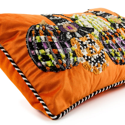 Jack O¡¯ Lantern in Hat Lumbar Throw Pillow