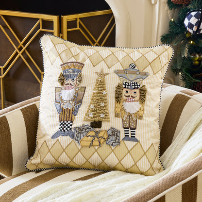 Glam Up Nutcracker Throw Pillow