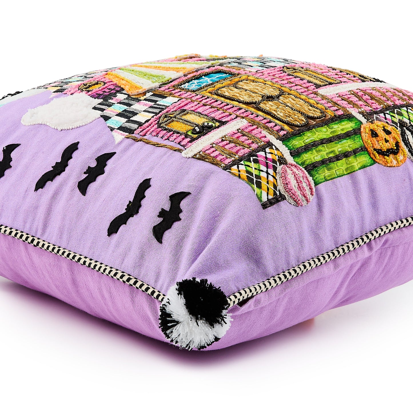 Trick or Treat House Throw Pillow
