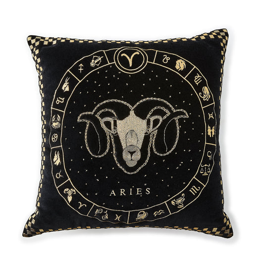 Aries Zodiac Throw Pillow