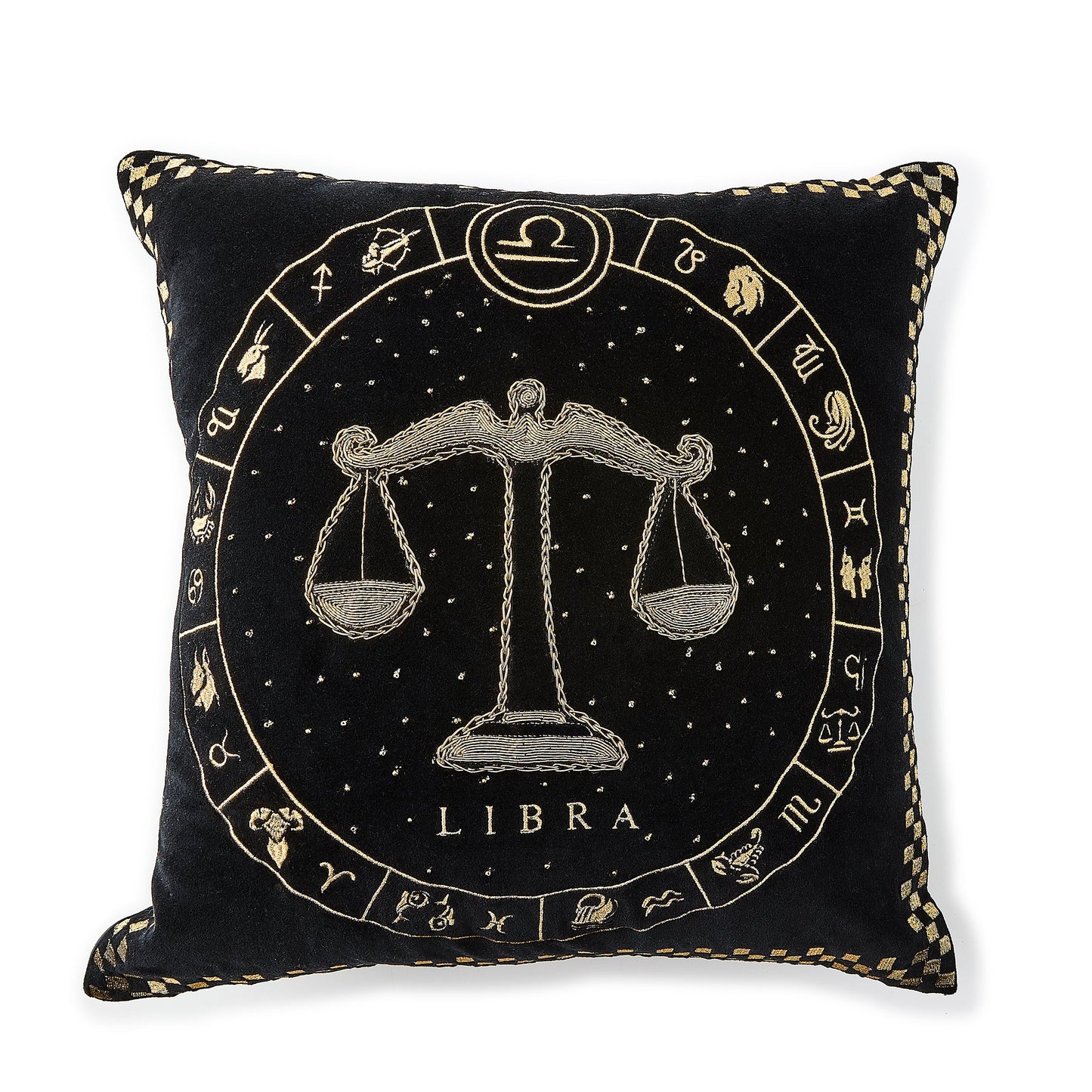 Libra Zodiac Throw Pillow