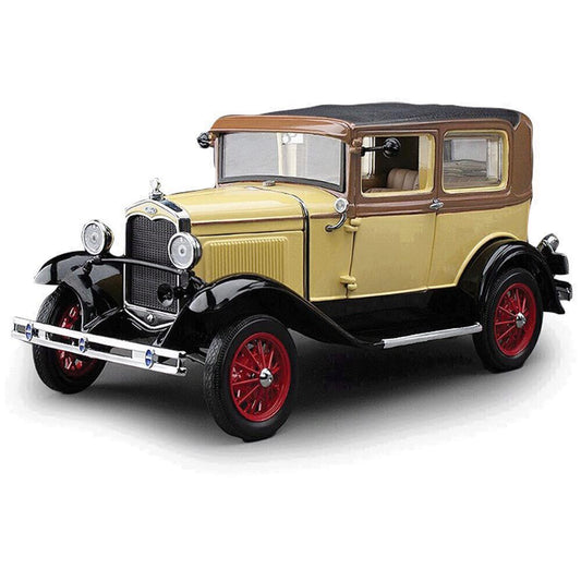 1931 Ford Model A Tudor - Bronson Yellow 1:18 Scale Diecast Model Car by Sunstar