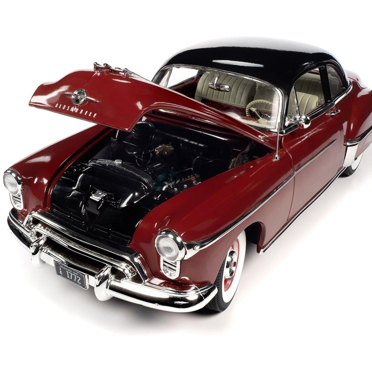 1950 Oldsmobile 88 Holiday Coupe - Chariot Red 1:18 Scale Diecast Model Car by American Muscle - Ertl