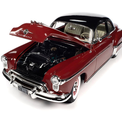 1950 Oldsmobile 88 Holiday Coupe - Chariot Red 1:18 Scale Diecast Model Car by American Muscle - Ertl