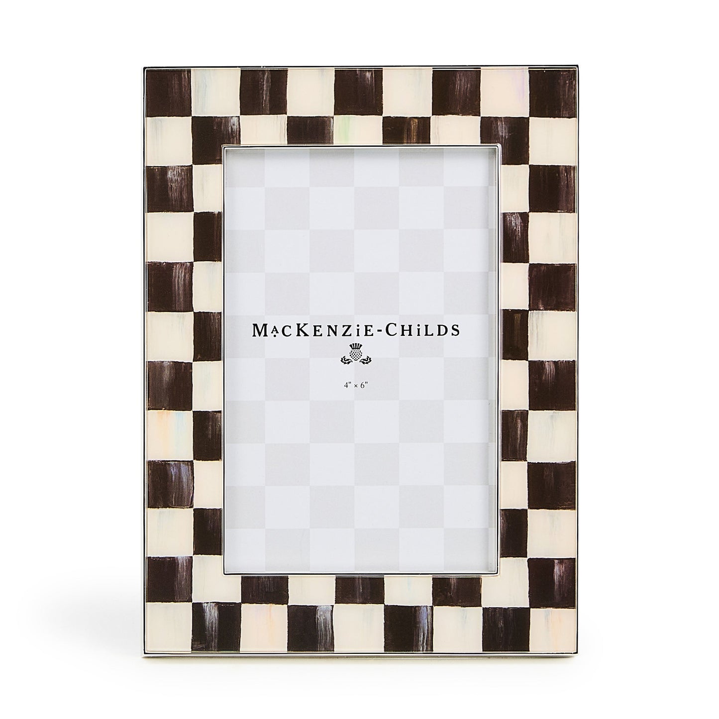Courtly Check Silver Plated 4¡å x 6¡å Frame