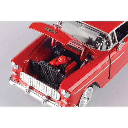 1955 Chevy Bel Air - Red 1:24 Scale 1:24 Scale Diecast Model Car by Motormax