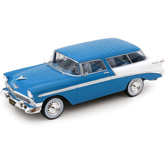 1956 Chevy Nomad - Blue 1:18 Scale Cast Resin Model Car by KK Scale Models