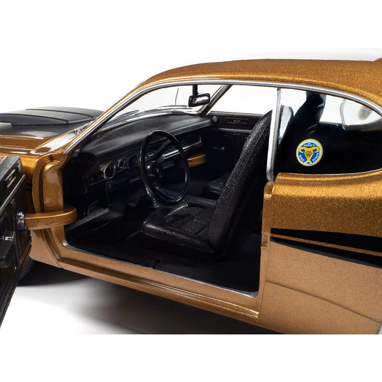 1972 Dodge Demon GSS (Mr. Norms) - GY8 Gold Metallic 1:18 Scale Diecast Model Car by American Muscle - Ertl