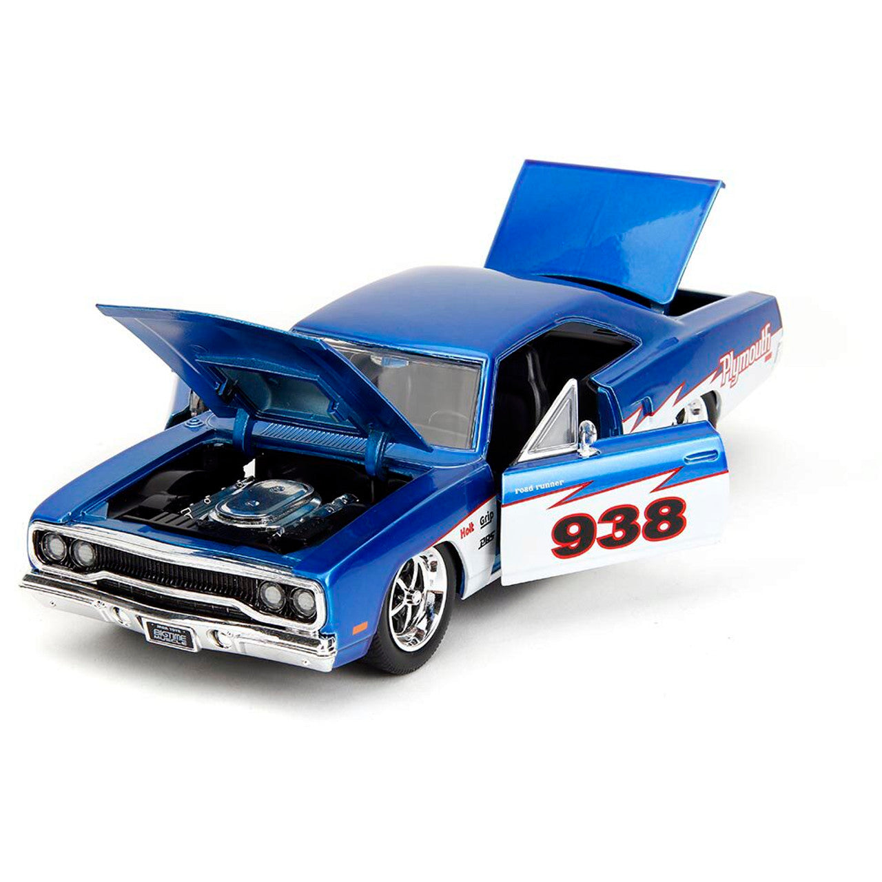 1970 Plymouth Roadrunner #938 1:24 Scale Diecast Model Car by Jada Toys